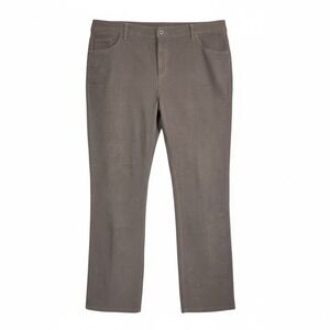 St. John's Bay Straight Fit Secretly Slender Tan Corduroy‎ Pants Plus Size 18W